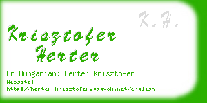 krisztofer herter business card